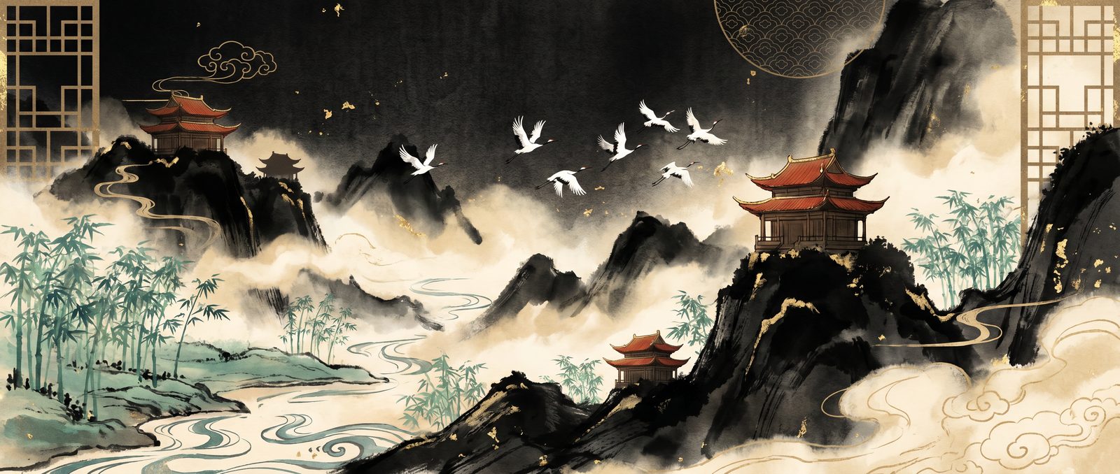 17C东方意境馆·水墨山水意境，来自www.82x7wy.cn
